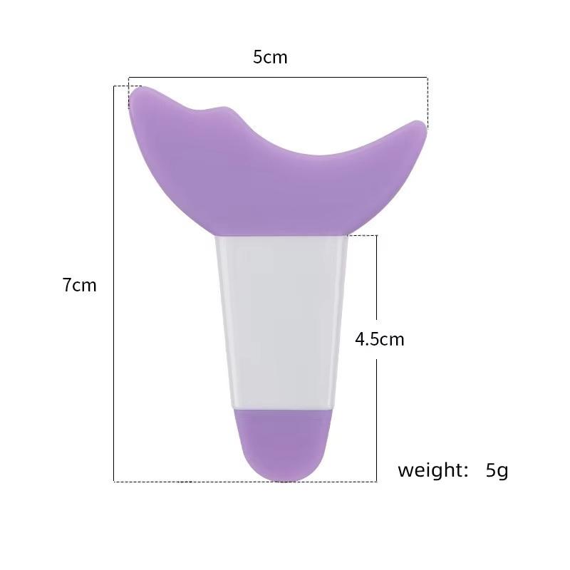 Multi Functional Eye Makeup Silicone Baffle Crescent Shaped Eyelash Brush Eyeliner Eye Shadow Auxiliary Artifact