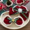 Cute Christmas Hair Hoop Xmas Plush Ball Hairpin Hair Accessories Christmas Barrettes  Girls