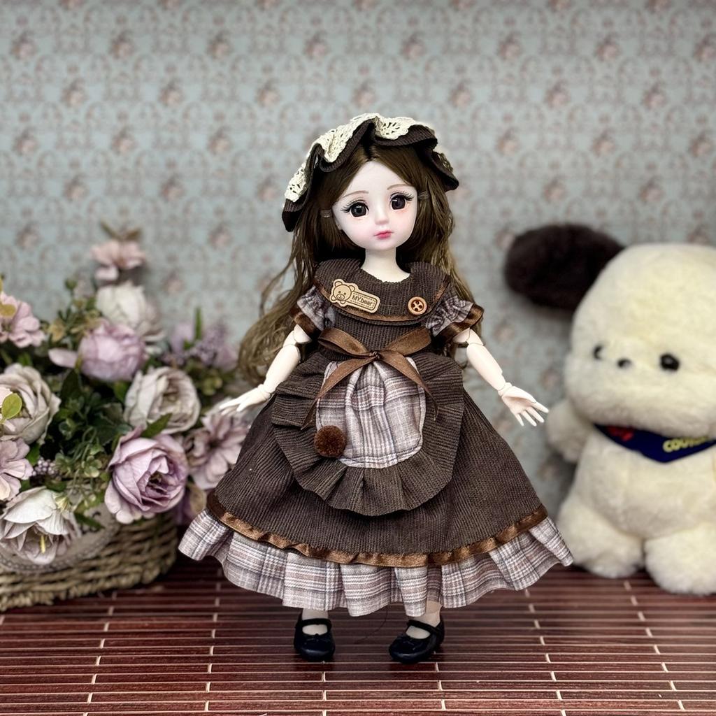 High Yan Value 30cm Doll Set Of Naked Doll 6 Points Bjd Dress-up Girl's Family Children's Birthday Gift