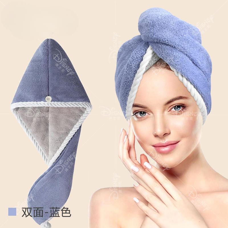 

Утолщенные шапочки для душа, бытовые, впитывающие воду, чепчики для волос, мягкие, удобные, аксессуары для ванной комнаты, быстросохнущие, повседневные, модные, шикарные синий