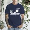 The Codefather Shirt Computer Teacher TShirts Coding Shirt Gift for Coder Computer Programmer Engineer TShirts for Men