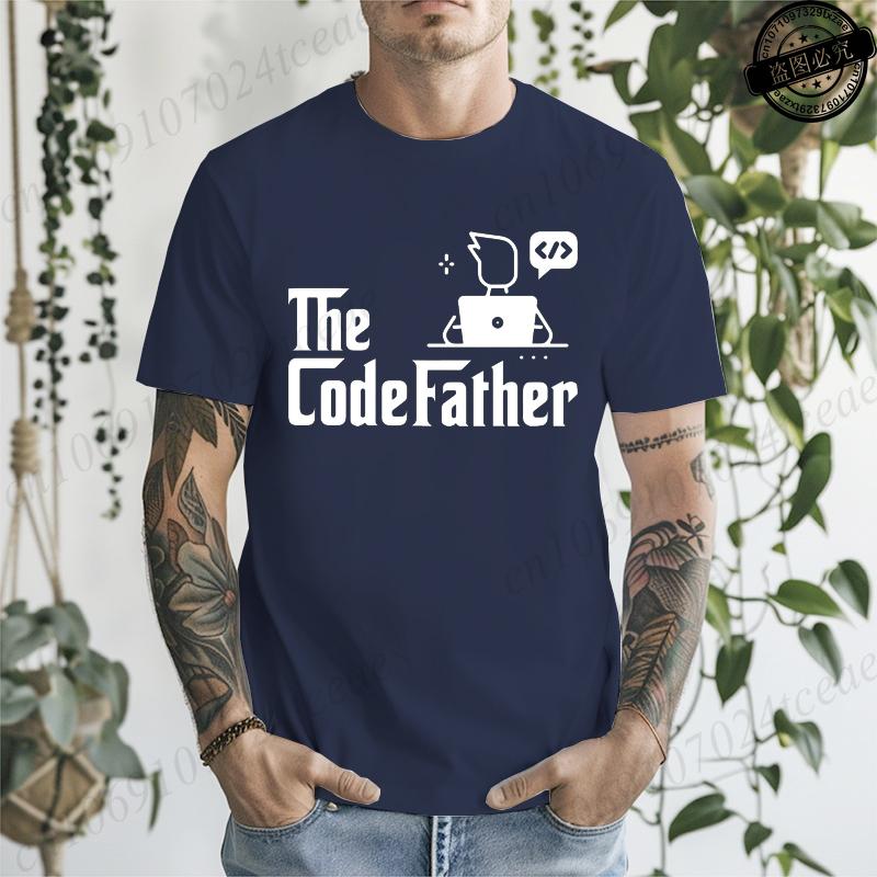 The Codefather Shirt Computer Teacher TShirts Coding Shirt Gift for Coder Computer Programmer Engineer TShirts for Men