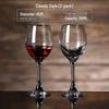ZISIZ European Crystal Red Wine Glass Set with Decanter