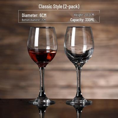 ZISIZ Europäisches Kristall-Rotweinglas-Set mit Dekanter