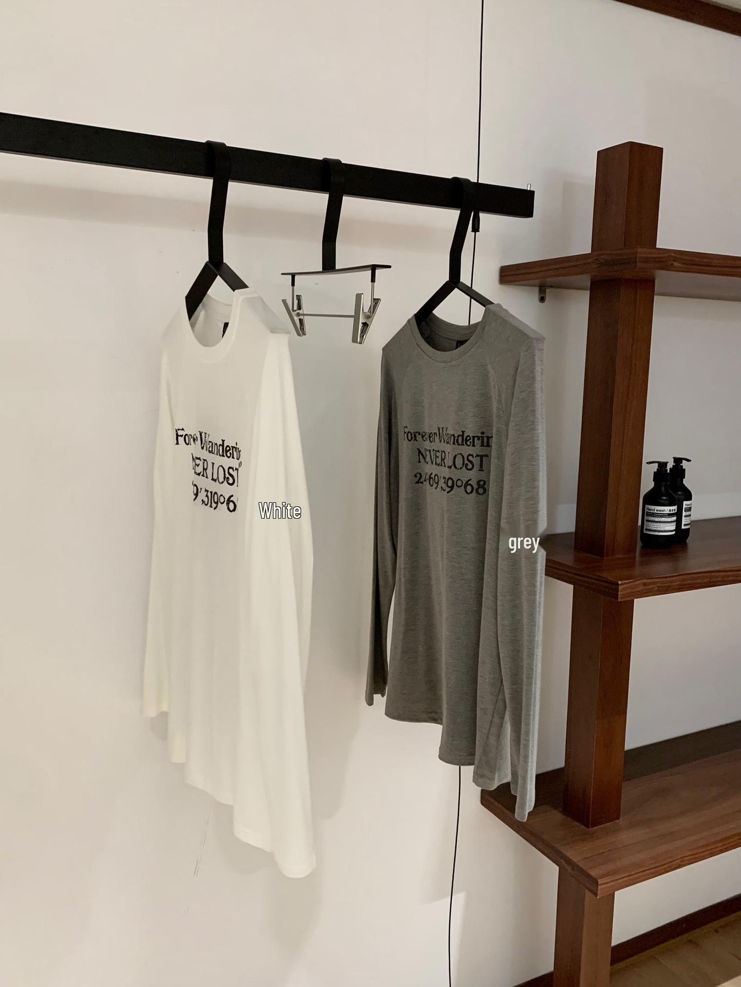 2025 Early Autumn Women s Petite Long Sleeve T-Shirt - Guangzhou Thirteen Hong Fashion One Size серый