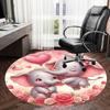 1PC Elephant Non-Slip Floor Round carpet, Office, family, bedroom, Large Area Rug Indoor Rugs,  Durable PolyesterH0372