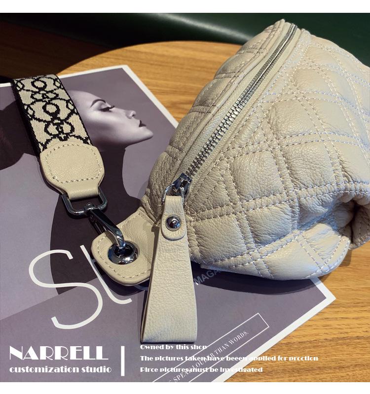 Damen 2025 Sattel-Brusttasche aus Rindsleder - Vielseitige Lässige Crossbody- und Hüfttasche im High-End-Stil