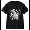 Cockatoo In Nature Bird Mens T-Shirt Black 100% Cotton Birdwatching Printed