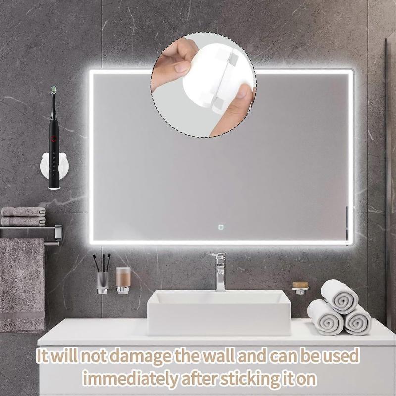 Toothbrush Holder 3 Pcs Self-Adhesive Electric Toothbrush Holders Gravity Self-Locking Electric Stand Toothbrush Organizer