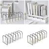 Desk File Sorter Organizers Rack 6 Section Book End Desktop Bookshelf Space Saving Bookend Magazine Stand 37x145x135mm