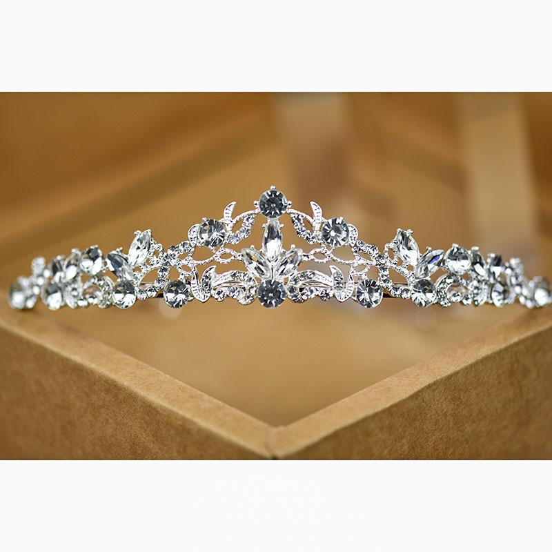 Brautkrone Stirnband Stirnband Legierung Haarschmuck Strahlendes Diamant-Stirnband Voll Diamanten Prinzessin Luxus Brautkrone