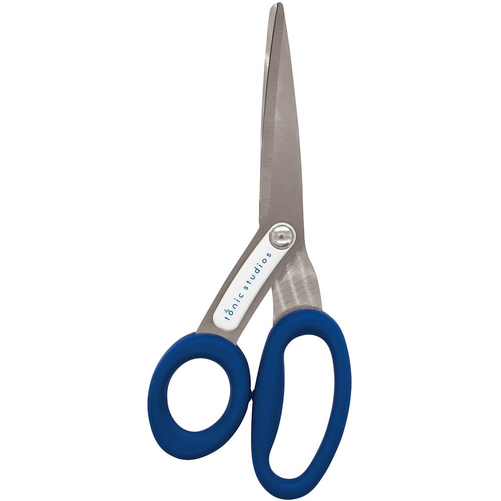 Left Handed 8.5 Inch Precision Scissors Cushioned Grip Ergonomic Design Sharp Hardened Steel Blades Crafting Tailoring Cutting