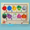 Magnetisches Lernspielbrett für Kinder zur Farbsortierung