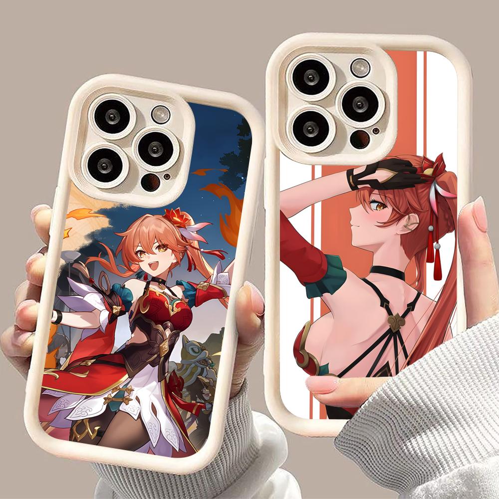 HSR Guinaifen Thicken TPU Mobile Phone Case for iPhone 17 16 15 14 13 12 11 Air Pro Max Plus Colorful Cover