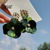 Stud Earrings Anniversary Gift 1 Pair Women Exaggerated Flower Shape