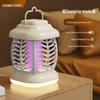 USB Rechargeable Mosquito Killer Lamp: Wall-Mounted or Portable, Indoor & Outdoor Use, Purple Light Repellent.