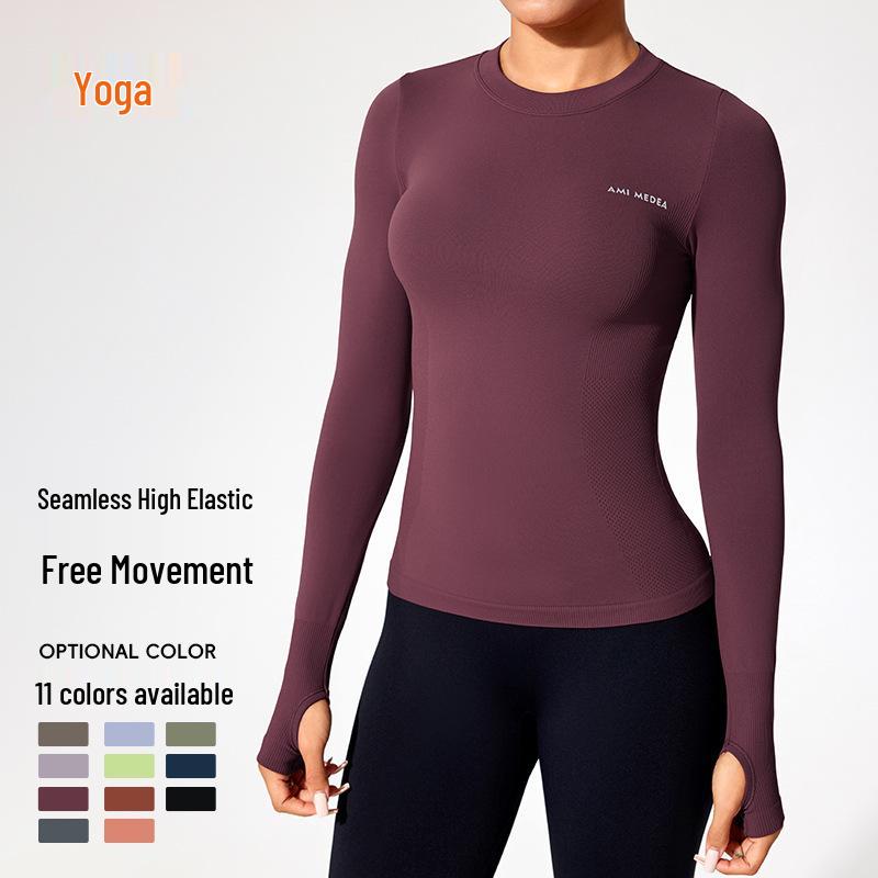 

Women s Long-Sleeve Slim Fit Yoga & Fitness Top Extra Large