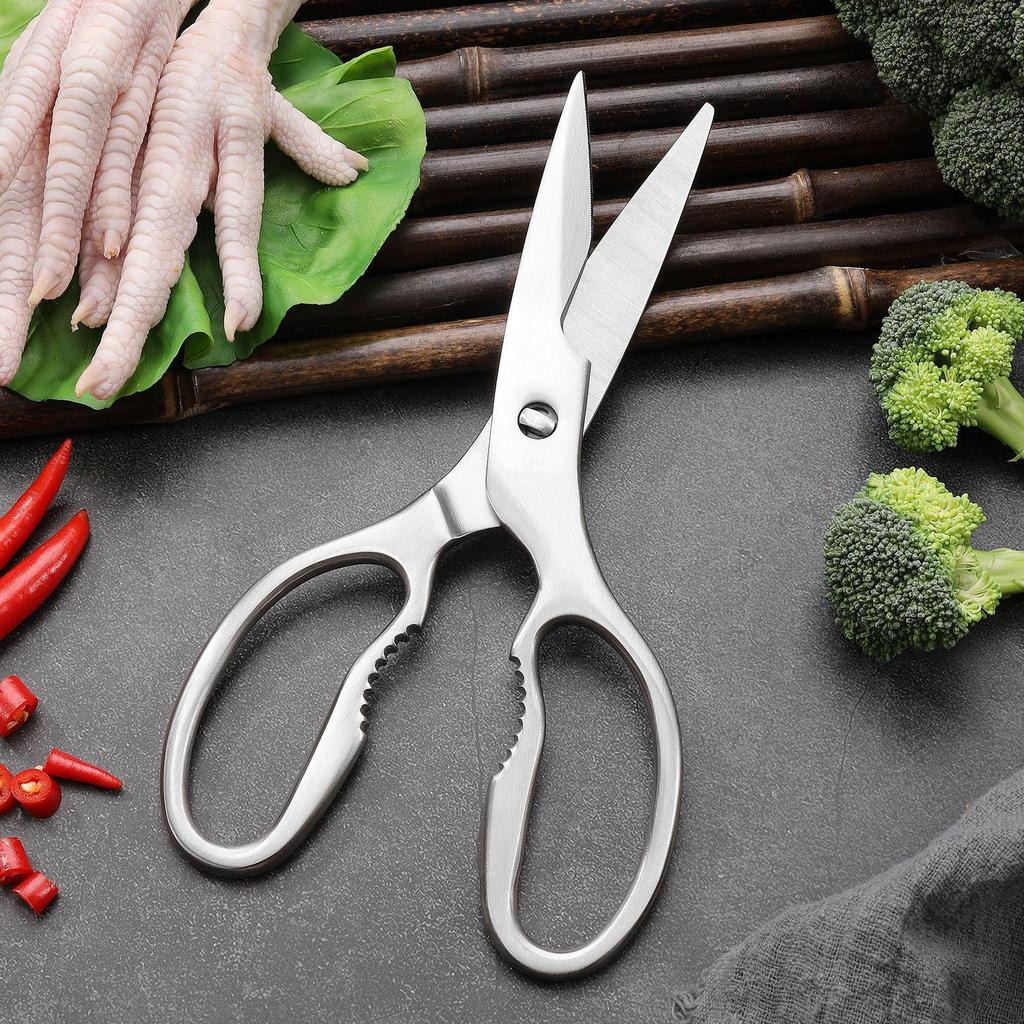 All-Purpose Stainless Steel Kitchen Shears for Meat, Vegetables, and Bone – Detachable and Easy To Clean