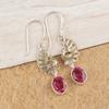 Pink Tourmaline Earrings Jewelry, 925 Solid Sterling Silver Gemstone Earrings, Handmade Jewelry, For Memorial Day
