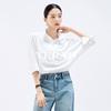 Yalida Premium French Commuter Loose Seven Quarter-Sleeved Shirt for Women