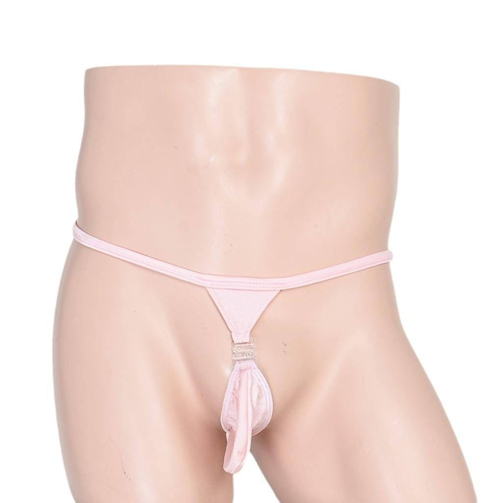 Hot-selling New Sexy Dew PP Men's T-pants, Black Sex Fun Elastic Sex Fun Thong Low-rise Men's Thong