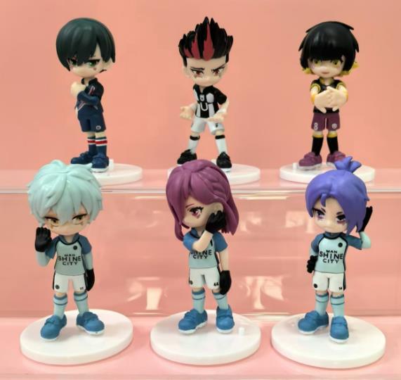 6pcs/set BLUE LOCK Figure Model Toys About 8 cm Isagi Bachira Chigiri Ness Hiori Nagi Reo Kaiser
