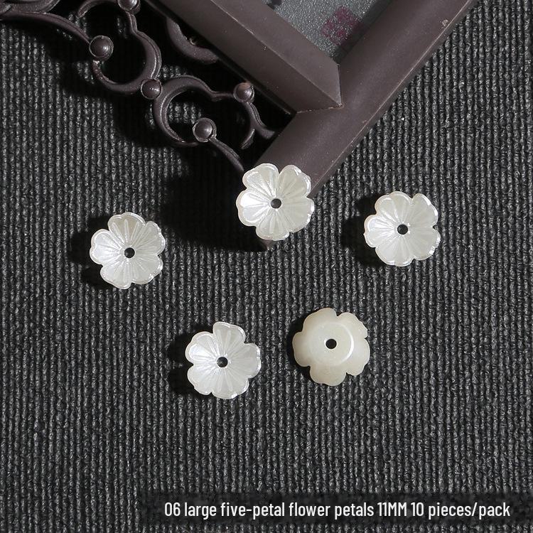 DIY sada dětských vlasových doplňků: ABS perla, Akrylový květ, Lístky lilie a chryzantémy