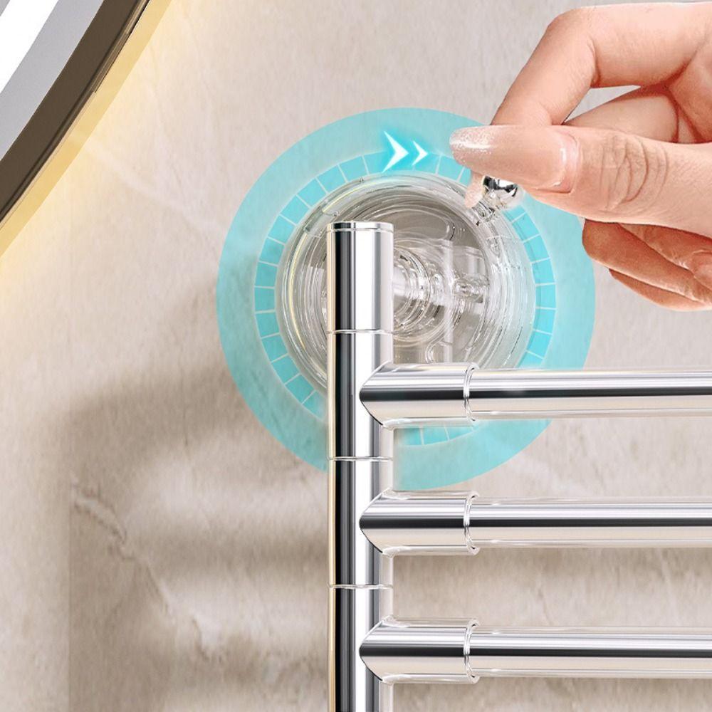 מתלה מגבות מסתובב 180° מחזיק מגבות עם כוס יניקה מוטות מגבות חדשים