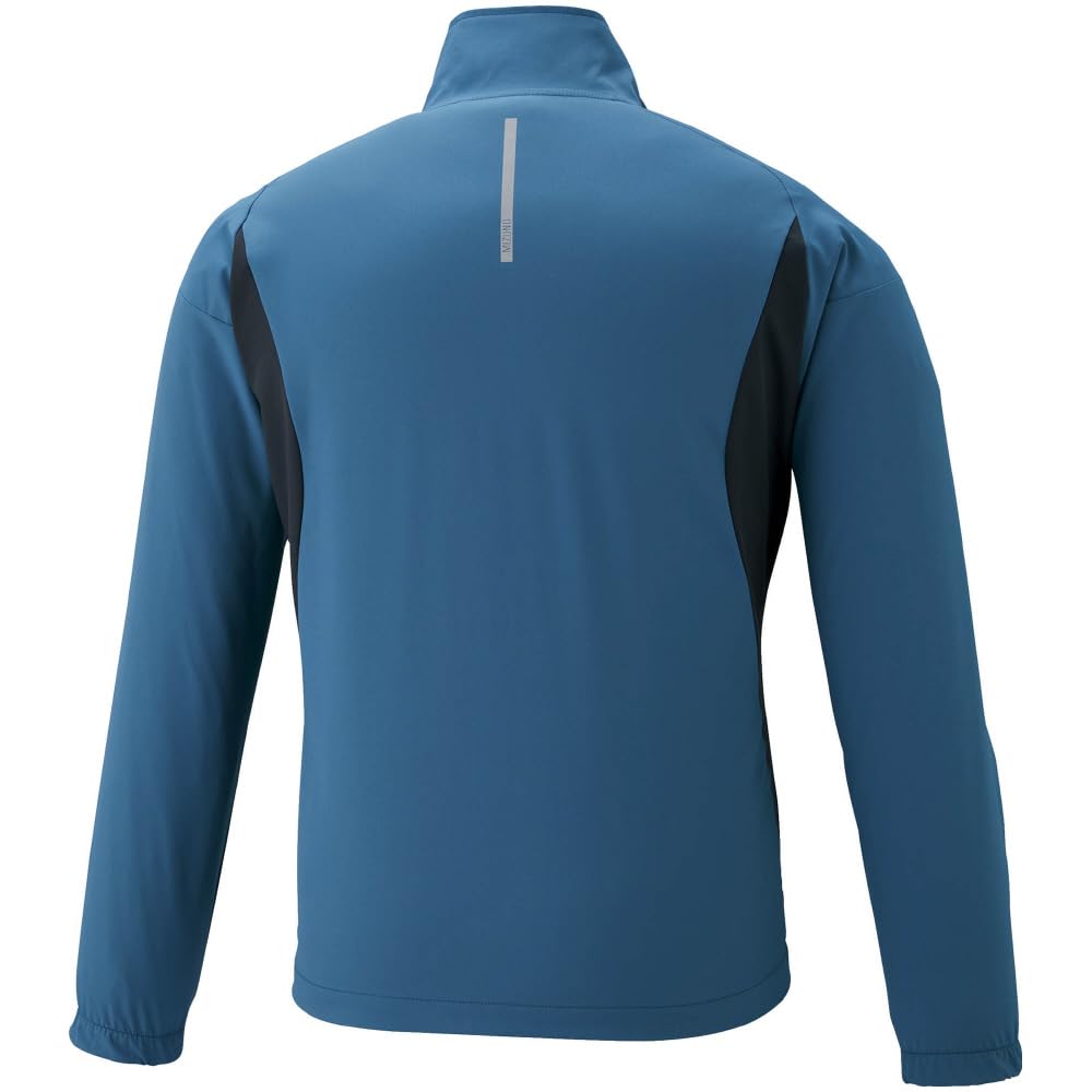 Mizuno Training Cross UV Protection Dynamotion Sports Blue Size L Jacket, Sweat-Wicking, Quick-Drying, (UPF50+), Fit, Jersey, Men's, Coral/Black,