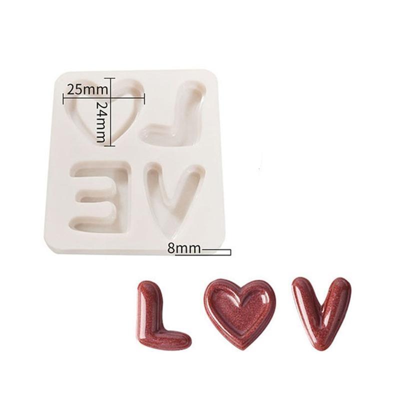 Valentines Day Theme Silicone Molds for Candle Soap Making Chocolate Fondant Silicone Mold Candy Chocolate Silicone Mold