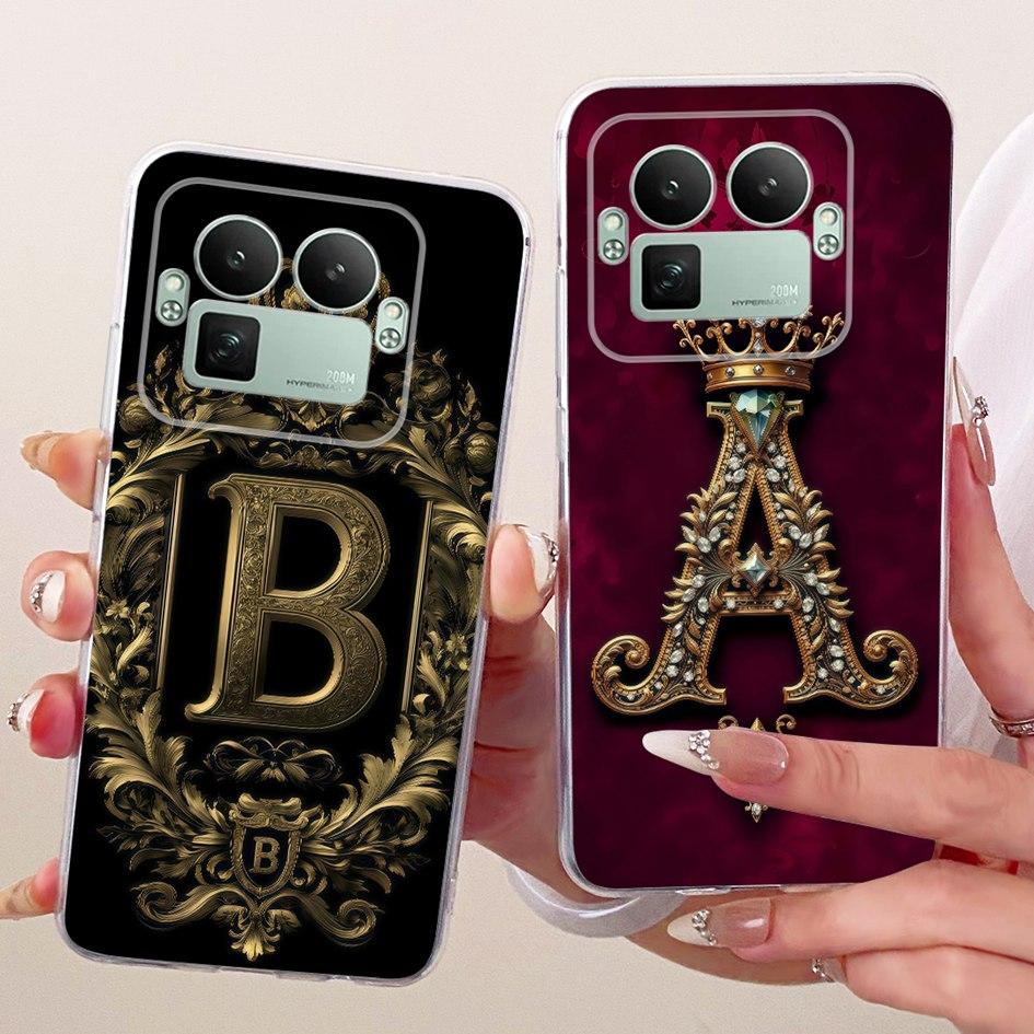 Für Realme GT8 Hülle Realme GT 8 Pro Cover 2025 Mode Buchstaben Krone Capa Weicher Silikon Stoßfänger Für Realme GT8 Pro RMX5210 Fundas
