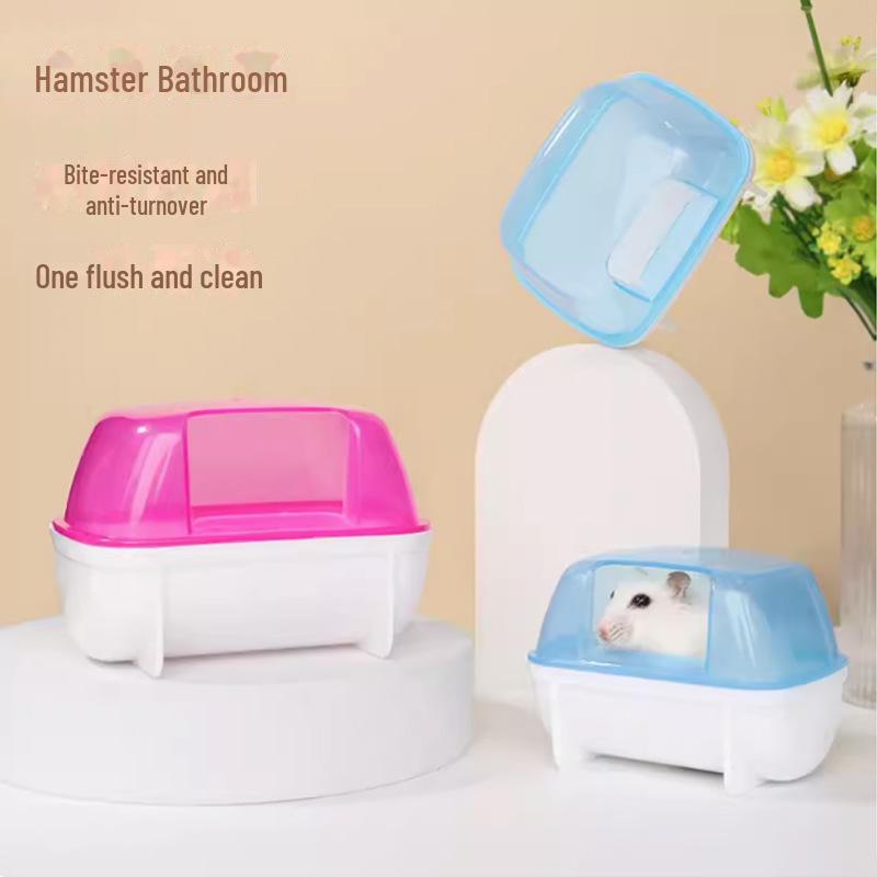 Hamster Sauna Bath with Deodorizing Sand for Small Pets