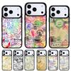 Retro Post Card Passport Stamps Phone Case for iPhone 17 Air 16e 15 14 13 Pro Max Back Cover for 12 11 Pro Coque