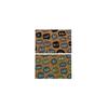 Paillasson en caoutchouc et fibre de coco - DKD Home Decor - 60x40 cm - Marron, noir, gris, menthe - Poil ras