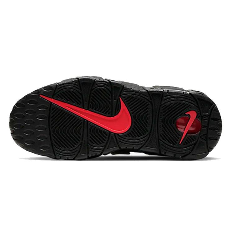 New Nike Air More Uptempo Black White Laser Crimson GS 415082-010
