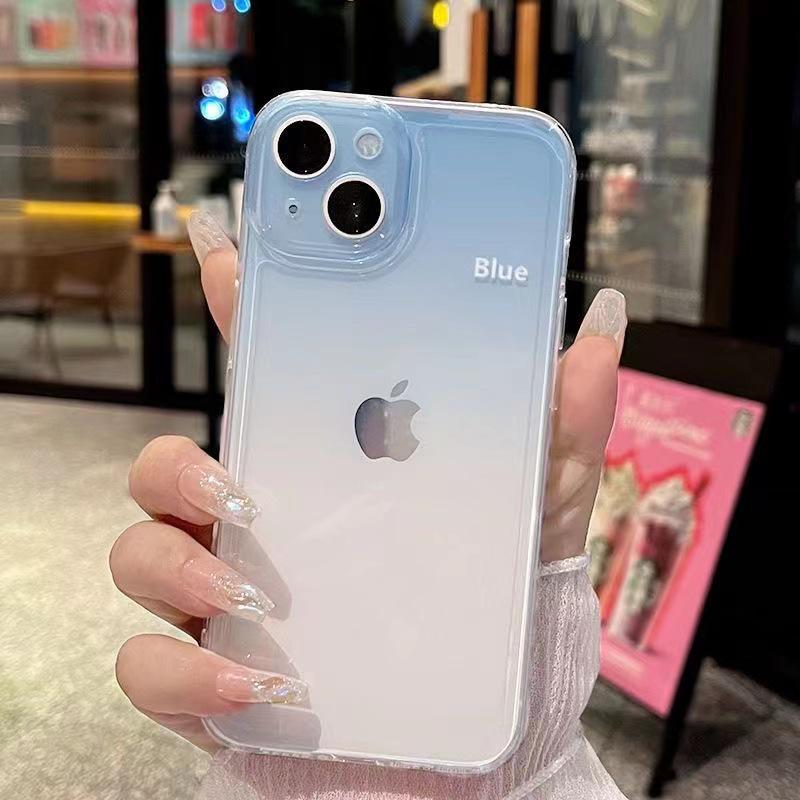 

Чехол для iPhone с градиентным цветом: Подходит для iPhone 11/12/13/14/15 Pro Max, Полная обклейка, Стильный дизайн iPhone 14 Pro