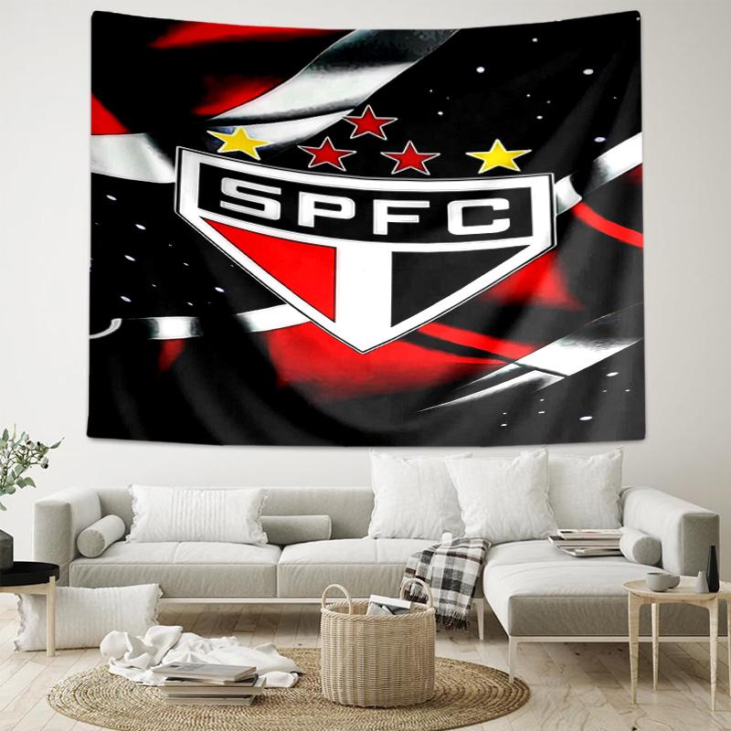 1pc São Paulo FC Logo Tapestry, Living Room, Bedroom, Office, Party Decor, Ideal Festive Gift