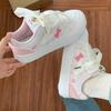 College Style Cute Round Head Color Matching Little White Shoes Autumn New Flat Casual Shoes INS Trendy Board Shoes