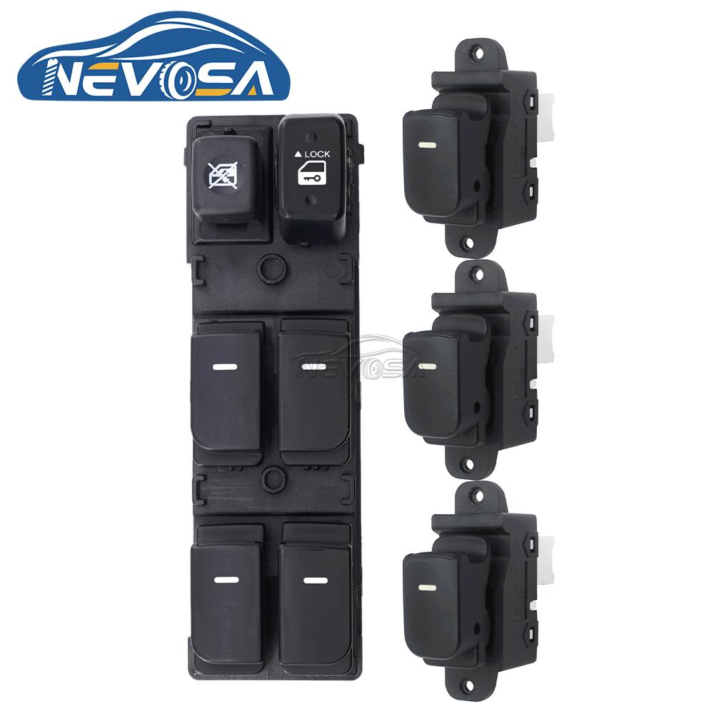 NEVOSA 93570-1X000 93570-1M100WK 93580-1X000 Left Power Window Switch Rear Button For KIA Forte Cerato 2009 2010 2011 2012 2013