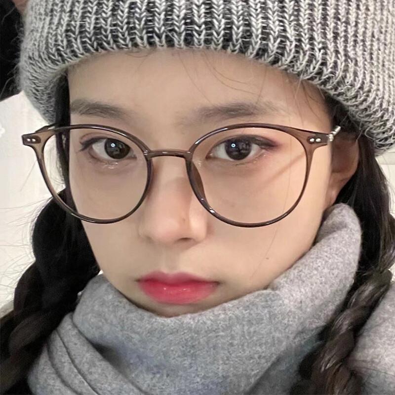 TR90 Anti Blue Light Unisex Round Myopia Glasses Metal Frame Optical Computer Eyeglasses Ultralight Nearsighted Eyewear