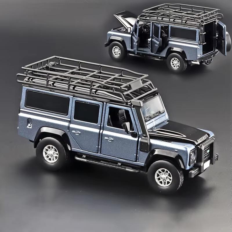 1:32 Land Rover Defender Alloy Car Model Diecasts & Toy Metal Off-Road Vehicles Car Model Simulation Sound Light Gift