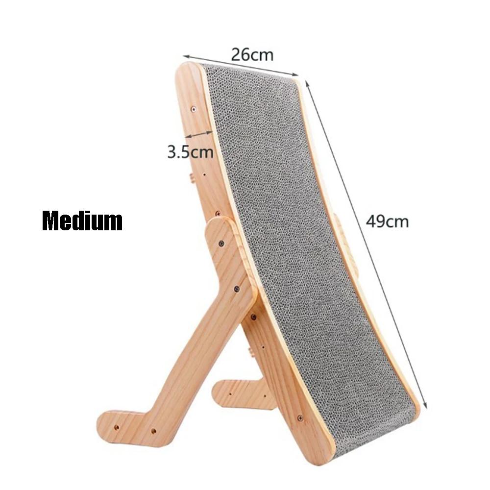 Wooden Cat Scratcher Board Detachable Lounge Bed Cat Scratching Post Grinding Claw Toys Scrapers for Cats Pet Products