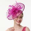 Elegant Vintage Kentucky Hat French Bridal Headband Feather Fascinator Hat  Formal Dress Headwear