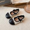 Girls' Retro Princess-style Leather Shoes with Soft Soles, Fashionable Princess Shoes, New Autumn Non-slip Single Shoes for Little Girls