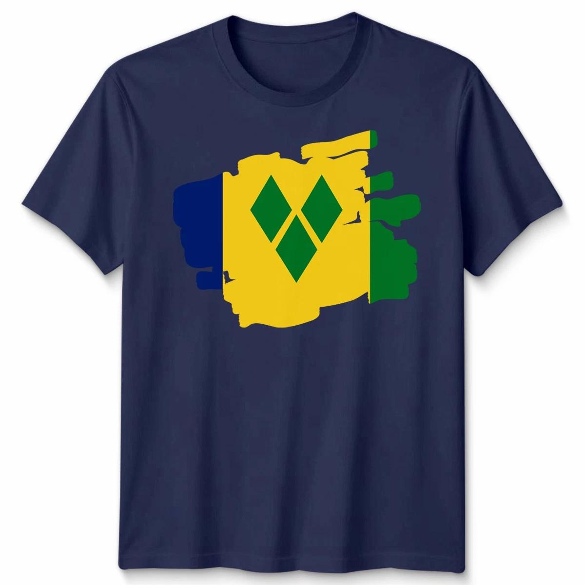 Torn Saint Vincent And Grenadines Flag Football Unisex Tshirt M