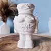 1Pcs Soldier Candle Plaster Cement King Figurine Wax Product Casting Tool For Diy 3D Nutcracker Ornament Silicone Mold