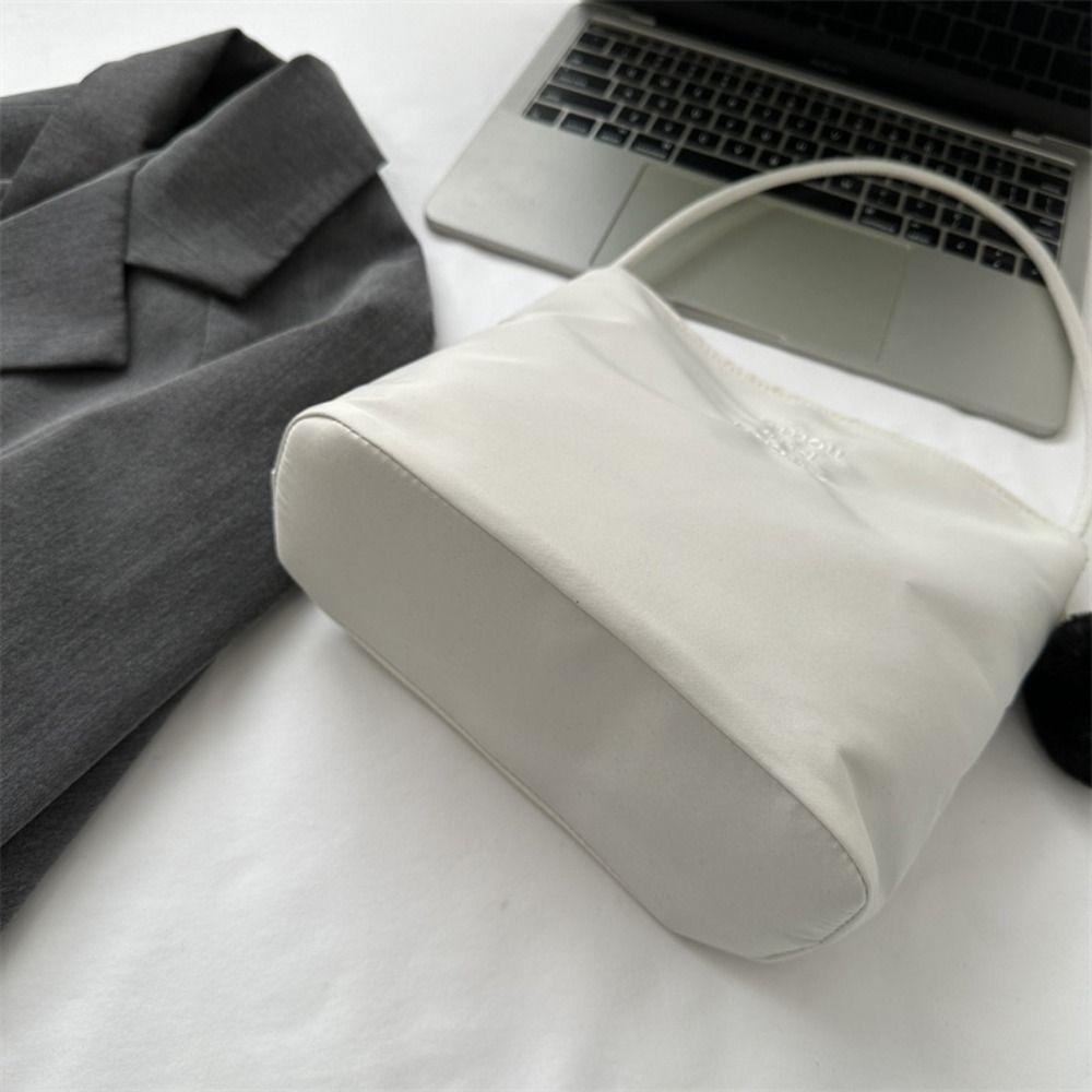 Fashion Shoulder Bag Embroidered Letters Underarm Bag Casual Handbags Women's High Capacity Handbag