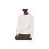 Uniqlo Solid Color Crew Neck Knitted Long Sleeve Pullover Sweater Unisex Sweater Off-White 464851-01
