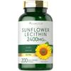 Carlyle Sunflower Lecithin Softgel Capsules 2400mg Rich In Phosphatidylcholine 1 Pcs 200 Tablets