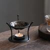 Creative Essential Oil Warmer Portable Retro Metal Incense Burner Hollow Out Polygon Candle Heating Holder Bedroom Use 7